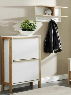Westwing Schuhschrank Northgate mit Klappfächern