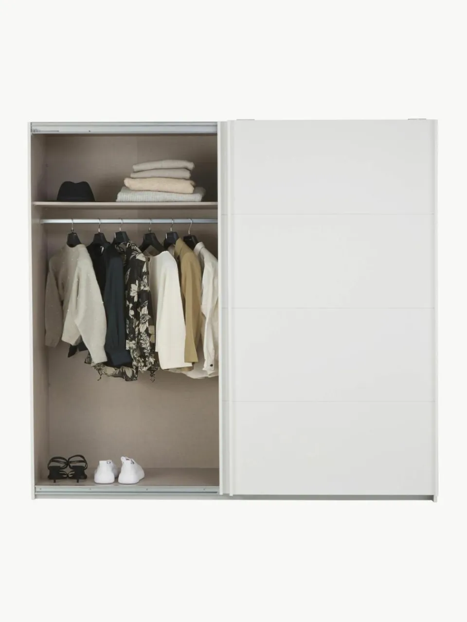 Westwing Schwebetürenschrank Mia, 2-türig