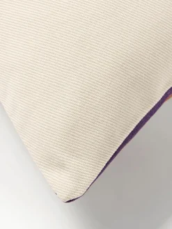 Les Ottomans Seiden-Kissenhülle Silky mit abstraktem Muster
