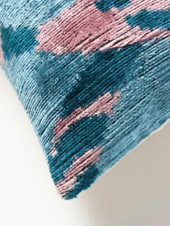Les Ottomans Seidensamt-Kissenhülle Velvety mit abstraktem Muster
