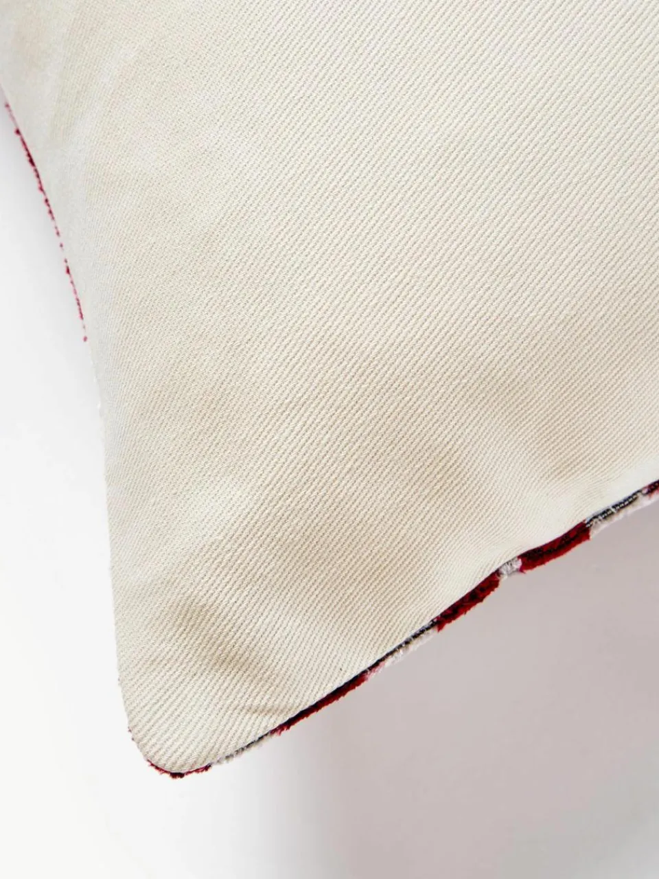 Les Ottomans Seidensamt-Kissenhülle Velvety mit abstraktem Muster