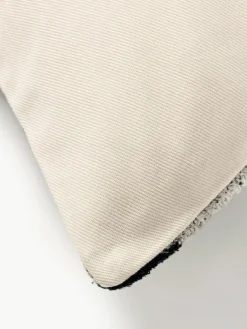 Les Ottomans Seidensamt-Kissenhülle Velvety mit Zickzack-Muster