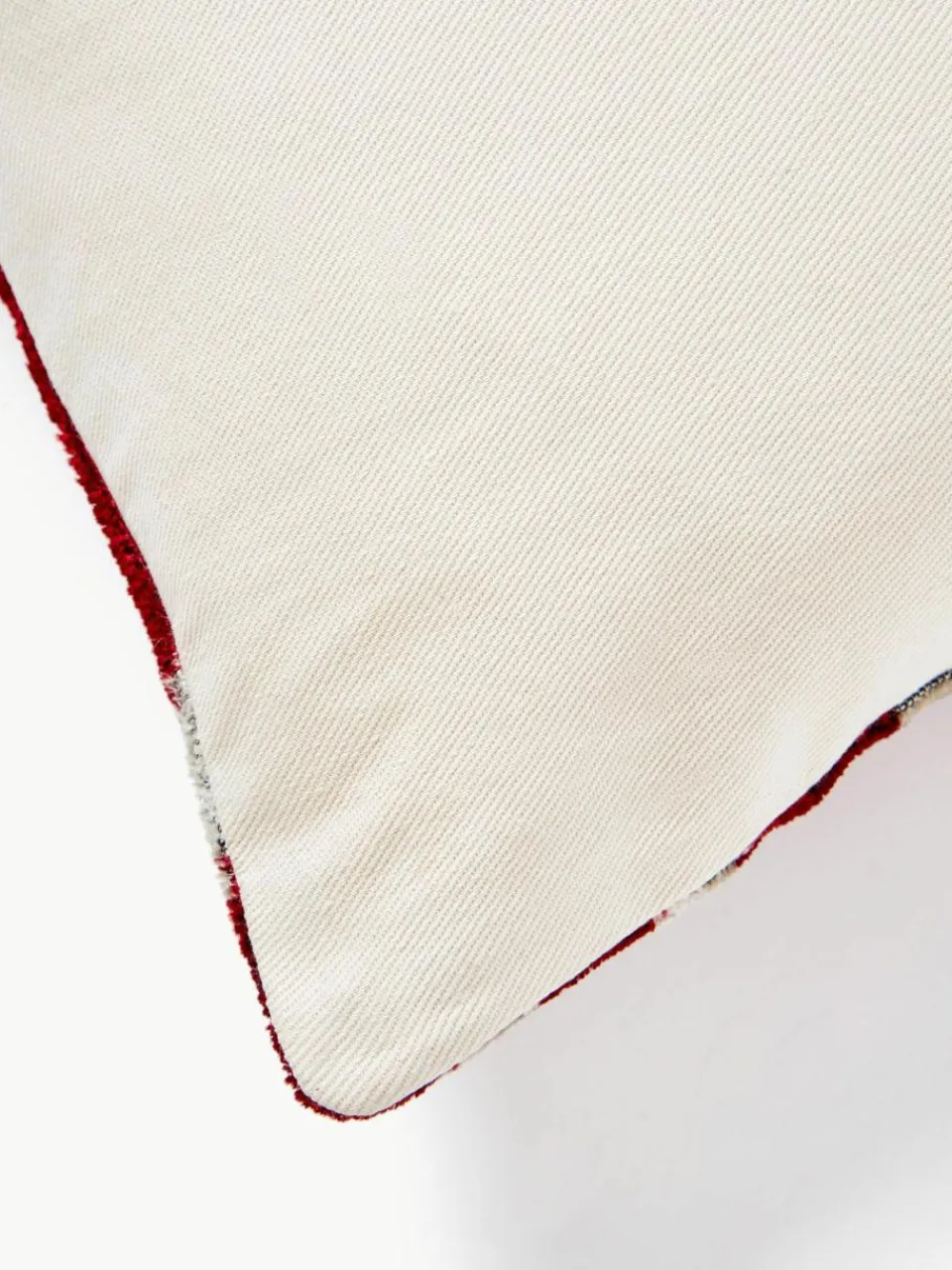 Les Ottomans Seidensamt-Kissenhülle Velvety mit abstraktem Muster