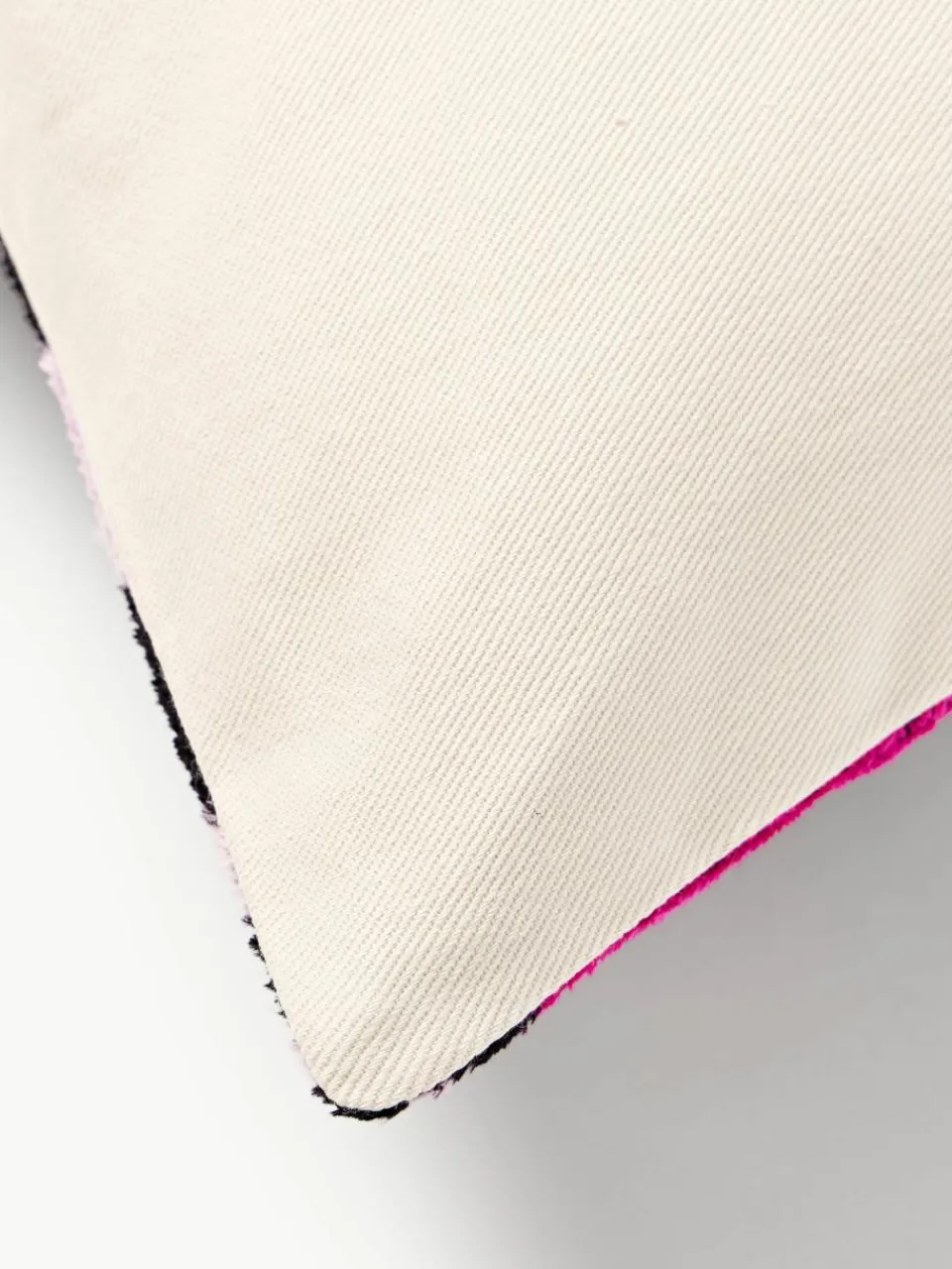 Les Ottomans Seidensamt-Kissenhülle Velvety mit abstraktem Muster