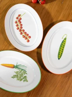 &k amsterdam Servierplatte Pea aus Fine Bone China