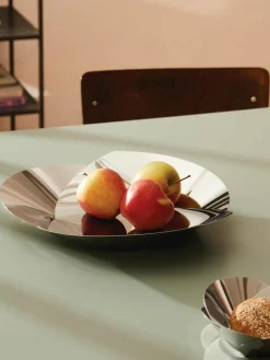 Alessi Servierplatte Resonance aus Edelstahl