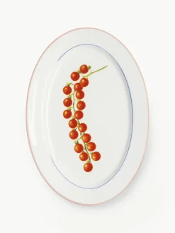 &k amsterdam Servierplatte Tomato aus Fine Bone China
