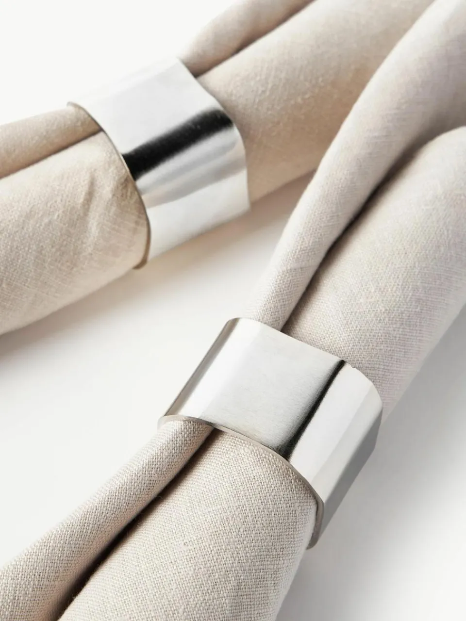 Westwing Collection Serviettenringe Cuff, 4 Stück