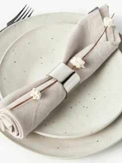 Westwing Collection Serviettenringe Cuff, 4 Stück