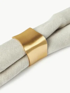 Westwing Collection Serviettenringe Cuff, 4 Stück