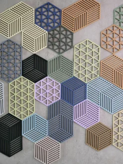 Zone Denmark Silikon-Untersetzer Hexagon