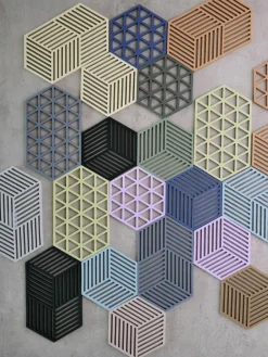 Zone Denmark Silikon-Untersetzer Hexagon