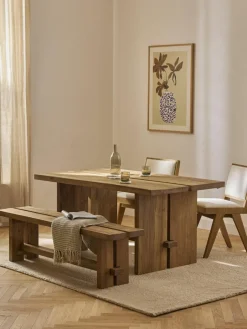 Westwing Collection Sitzbank Hugo aus Teakholz, in verschiedenen Größen