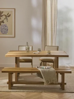 Westwing Collection Sitzbank Hugo aus Teakholz, in verschiedenen Größen