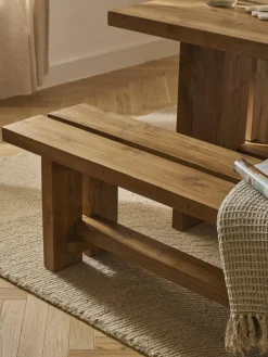 Westwing Collection Sitzbank Hugo aus Teakholz, in verschiedenen Größen
