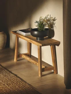 Westwing Collection Sitzbank Lawas aus Teakholz