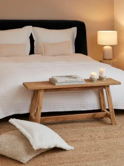 Westwing Collection Sitzbank Lawas aus Teakholz