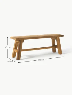 Westwing Collection Sitzbank Lawas aus Teakholz