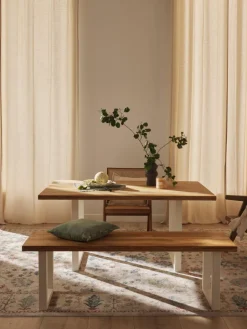 Westwing Collection Sitzbank Oliver aus Eichenholz, in verschiedenen Größen