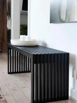 Cinas Sitzbank Rib aus Mahagoniholz