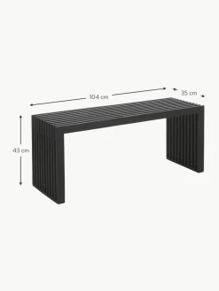 Cinas Sitzbank Rib aus Mahagoniholz