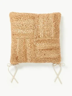 Westwing Collection Sitzkissen Bono aus Jute, 2 Stück