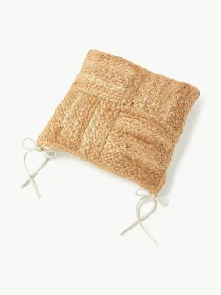 Westwing Collection Sitzkissen Bono aus Jute, 2 Stück