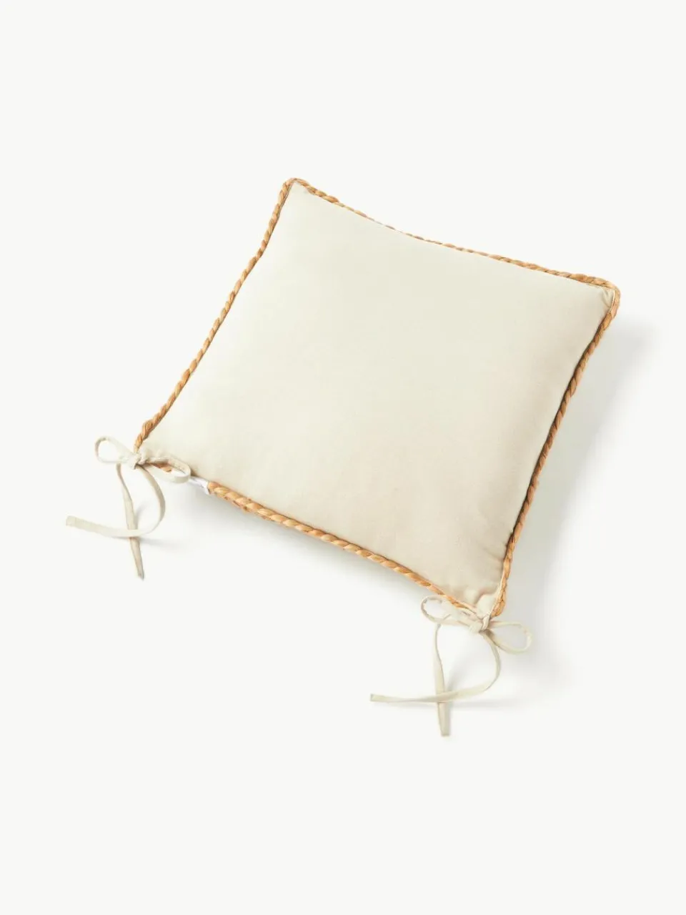 Westwing Collection Sitzkissen Bono aus Jute, 2 Stück