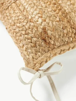 Westwing Collection Sitzkissen Bono aus Jute, 2 Stück