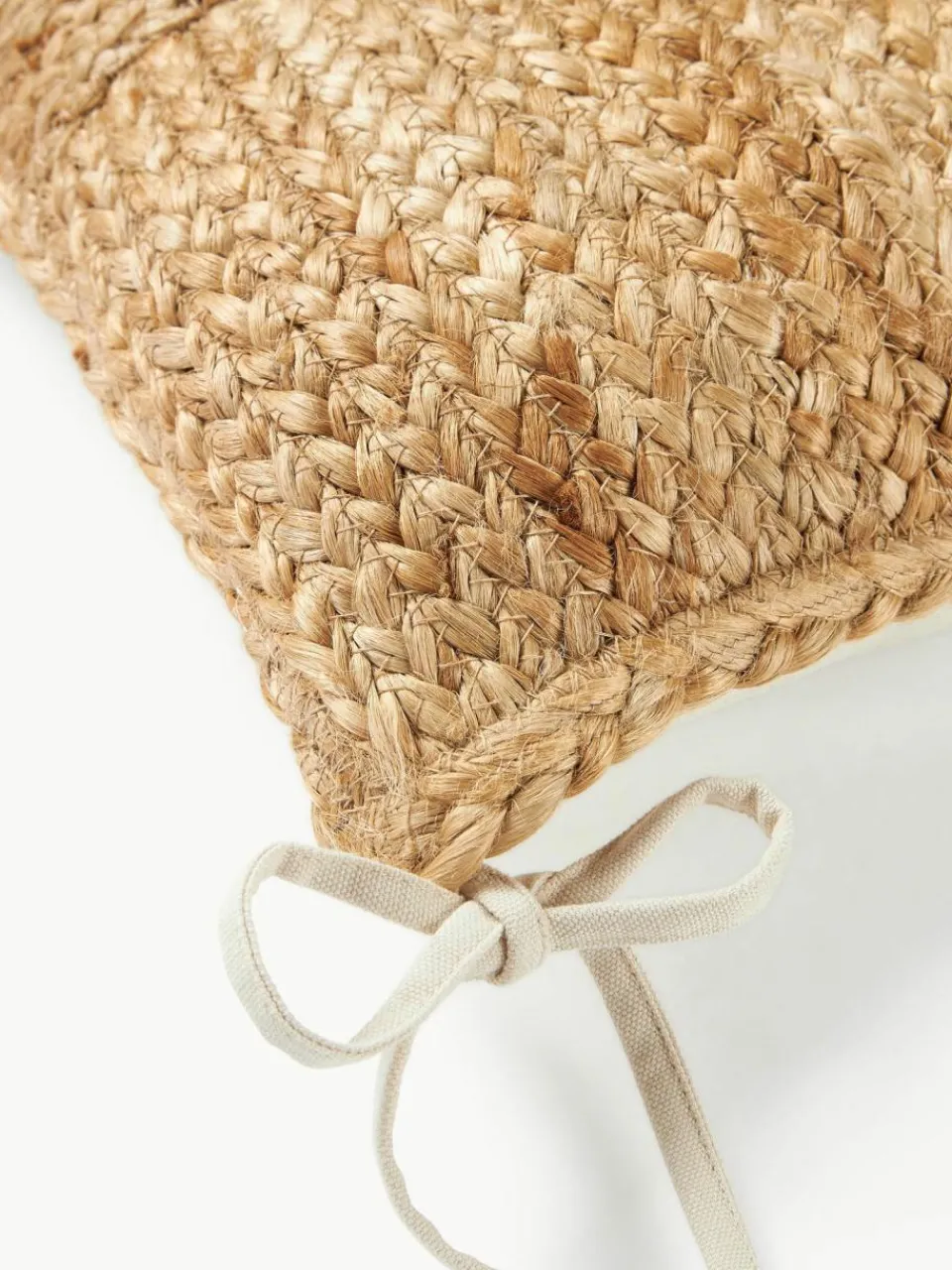 Westwing Collection Sitzkissen Bono aus Jute, 2 Stück