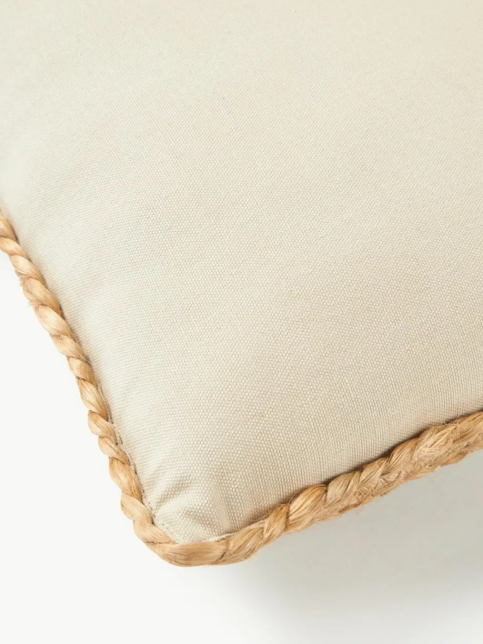 Westwing Collection Sitzkissen Bono aus Jute, 2 Stück