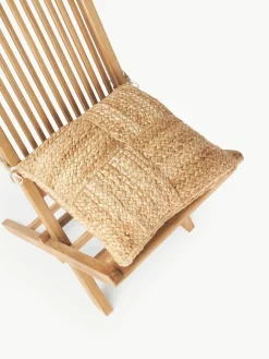 Westwing Collection Sitzkissen Bono aus Jute, 2 Stück