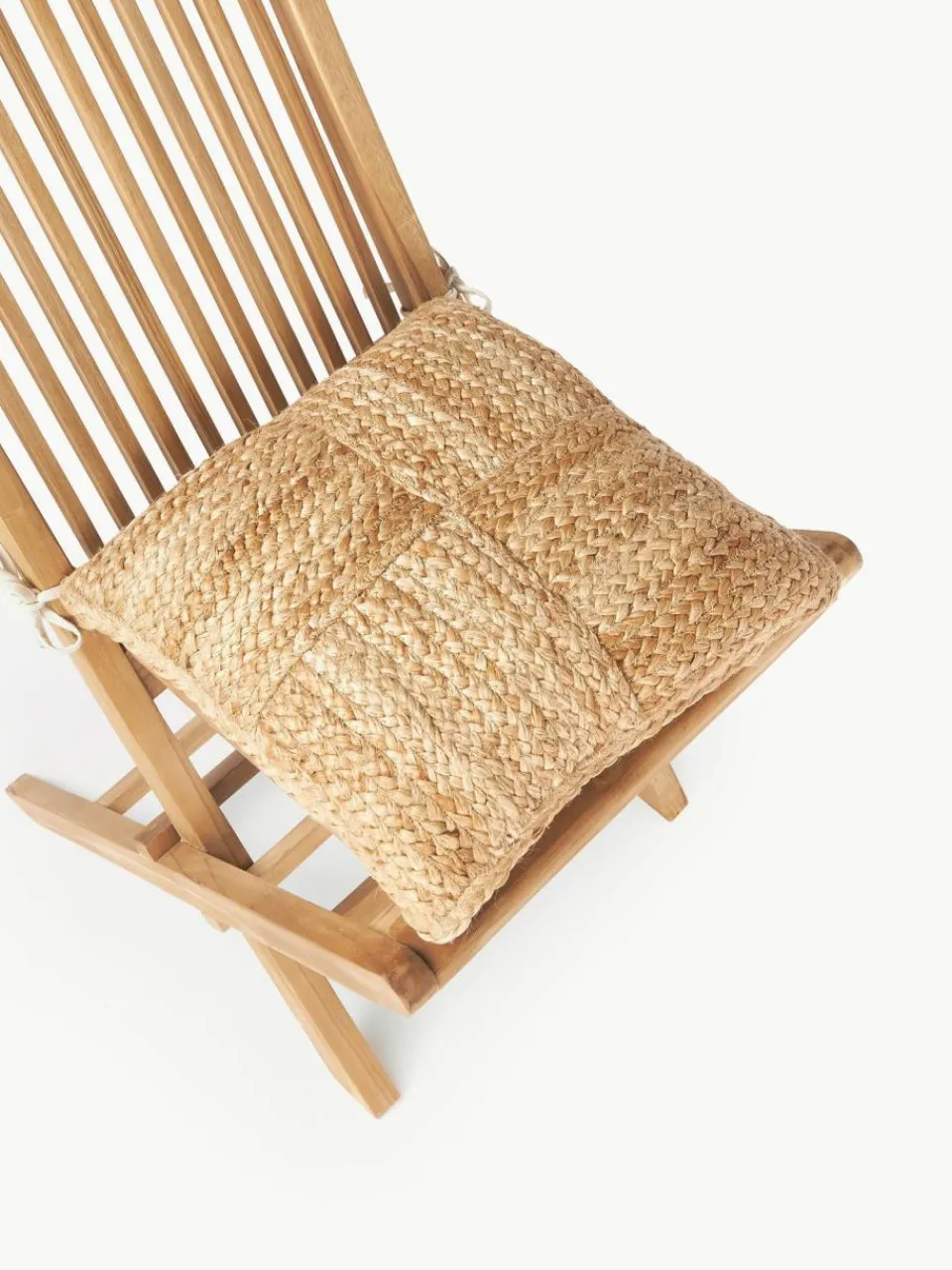 Westwing Collection Sitzkissen Bono aus Jute, 2 Stück