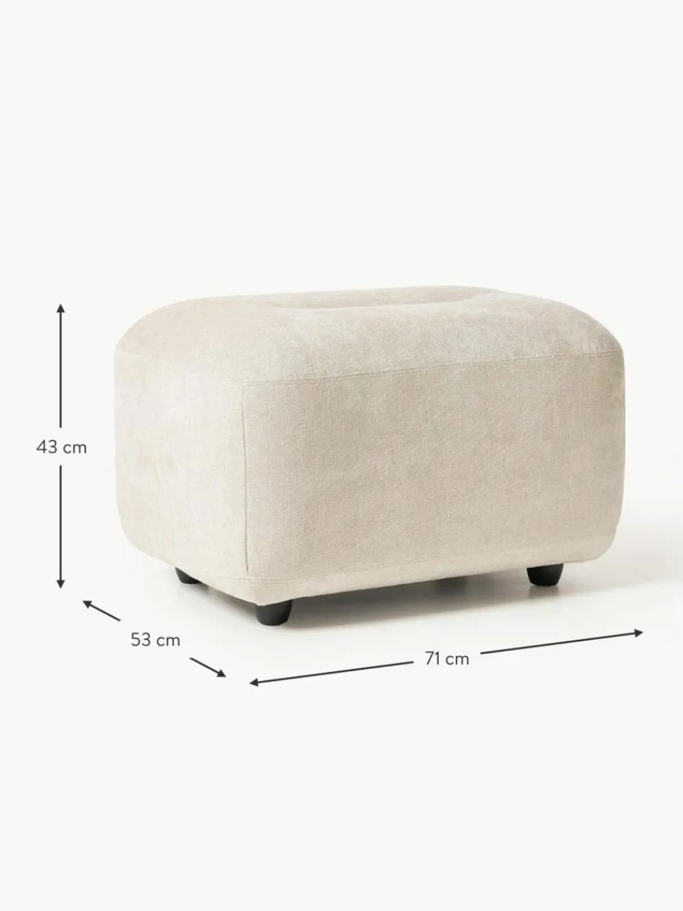 Westwing Collection Sofa-Hocker Stella
