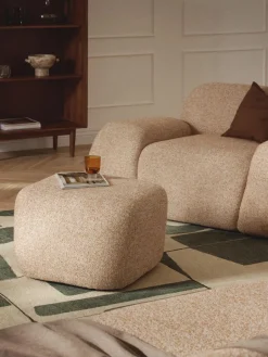 Westwing Collection Sofa-Hocker Wolke aus Bouclé
