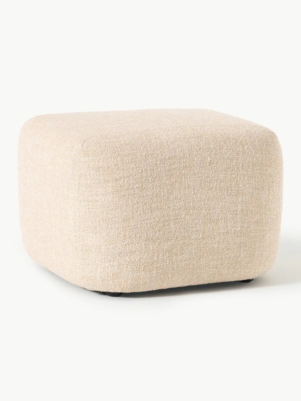 Westwing Collection Sofa-Hocker Wolke aus Bouclé