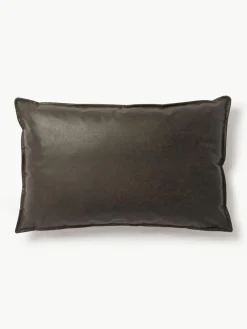 Westwing Collection Sofa-Kissen Lennon aus recyceltem Leder