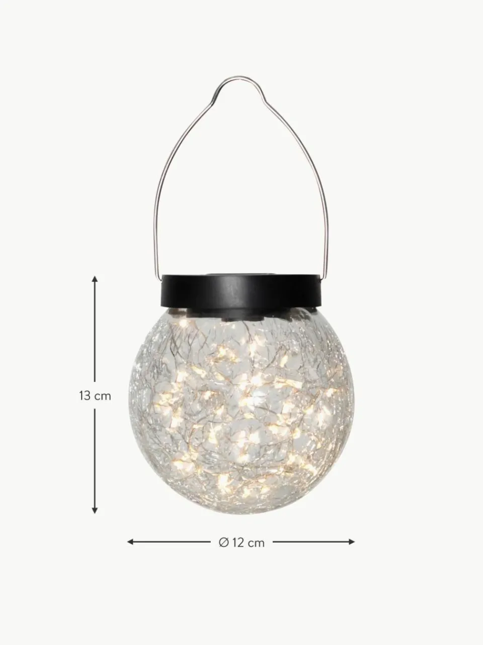 Best Season Solar-Pendelleuchte Glory aus Glas