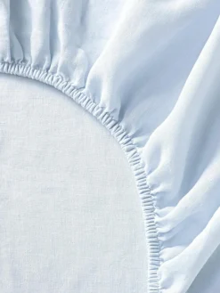 Westwing Collection Spannbettlaken Airy, gewaschenes Leinen
