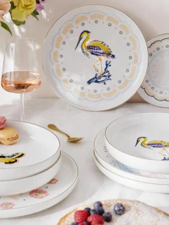 Westwing Collection Speiseteller Flamboyant, 4er-Set