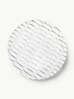 Kartell Speiseteller Jellies mit Strukturmuster, 4 Stück