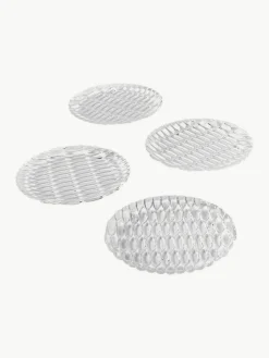 Kartell Speiseteller Jellies mit Strukturmuster, 4 Stück