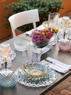 Kartell Speiseteller Jellies mit Strukturmuster, 4 Stück
