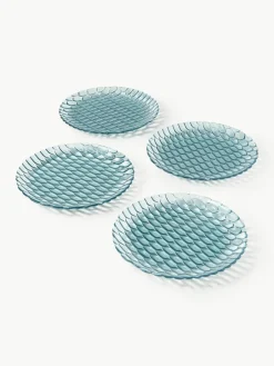 Kartell Speiseteller Jellies mit Strukturmuster, 4 Stück