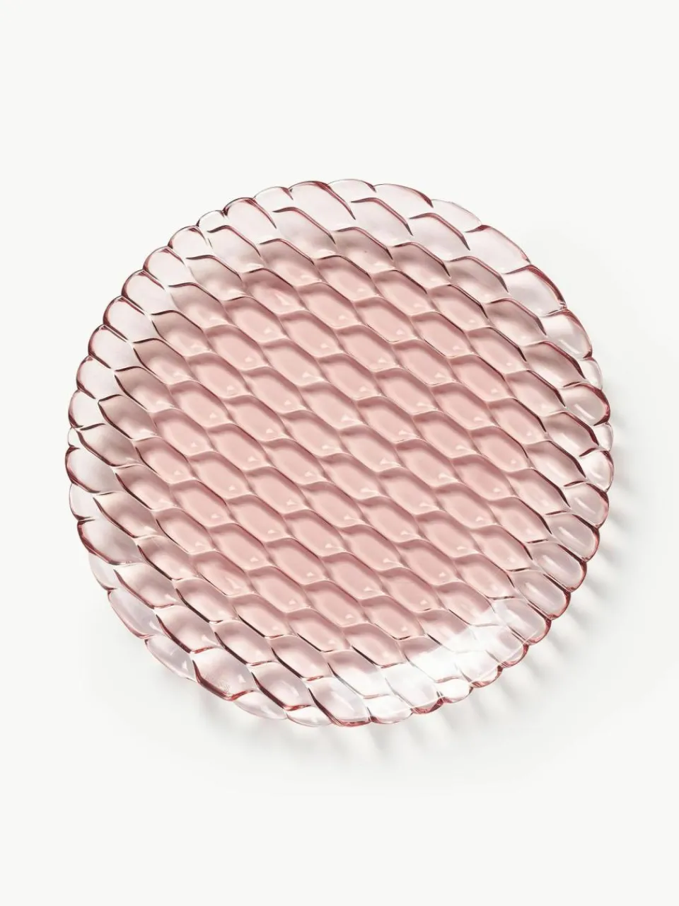 Kartell Speiseteller Jellies mit Strukturmuster, 4 Stück