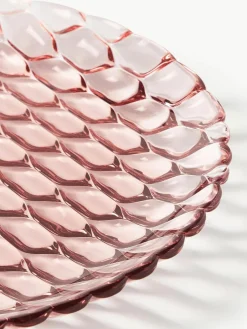 Kartell Speiseteller Jellies mit Strukturmuster, 4 Stück