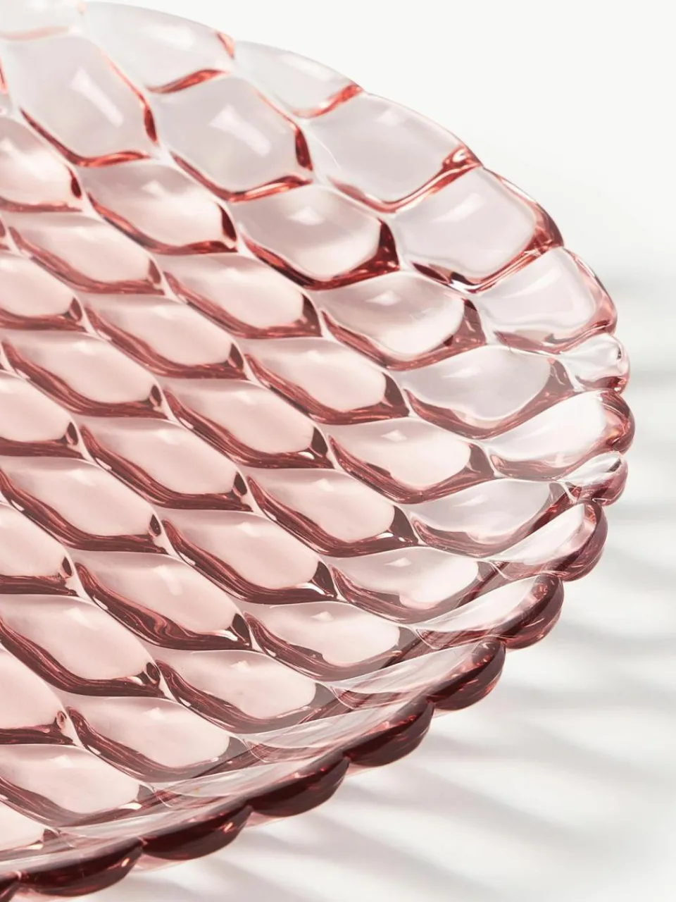 Kartell Speiseteller Jellies mit Strukturmuster, 4 Stück