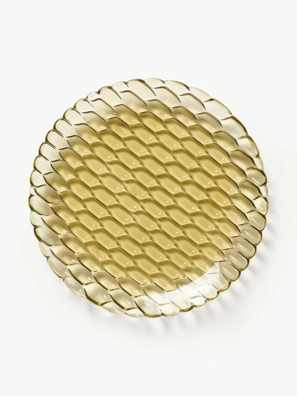 Kartell Speiseteller Jellies mit Strukturmuster, 4 Stück
