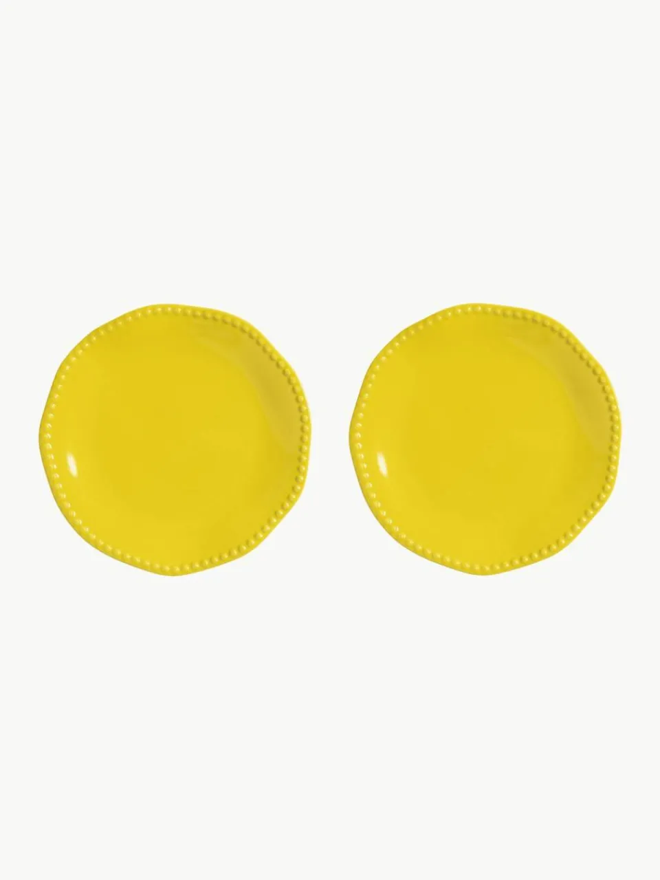 &k amsterdam Speiseteller Perle aus Fine Bone China, 2 Stück
