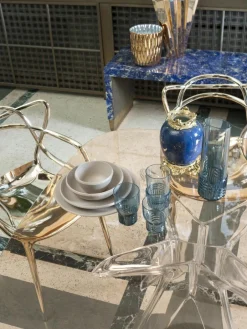 Kartell Speiseteller Trama aus Melamin, 4 Stück